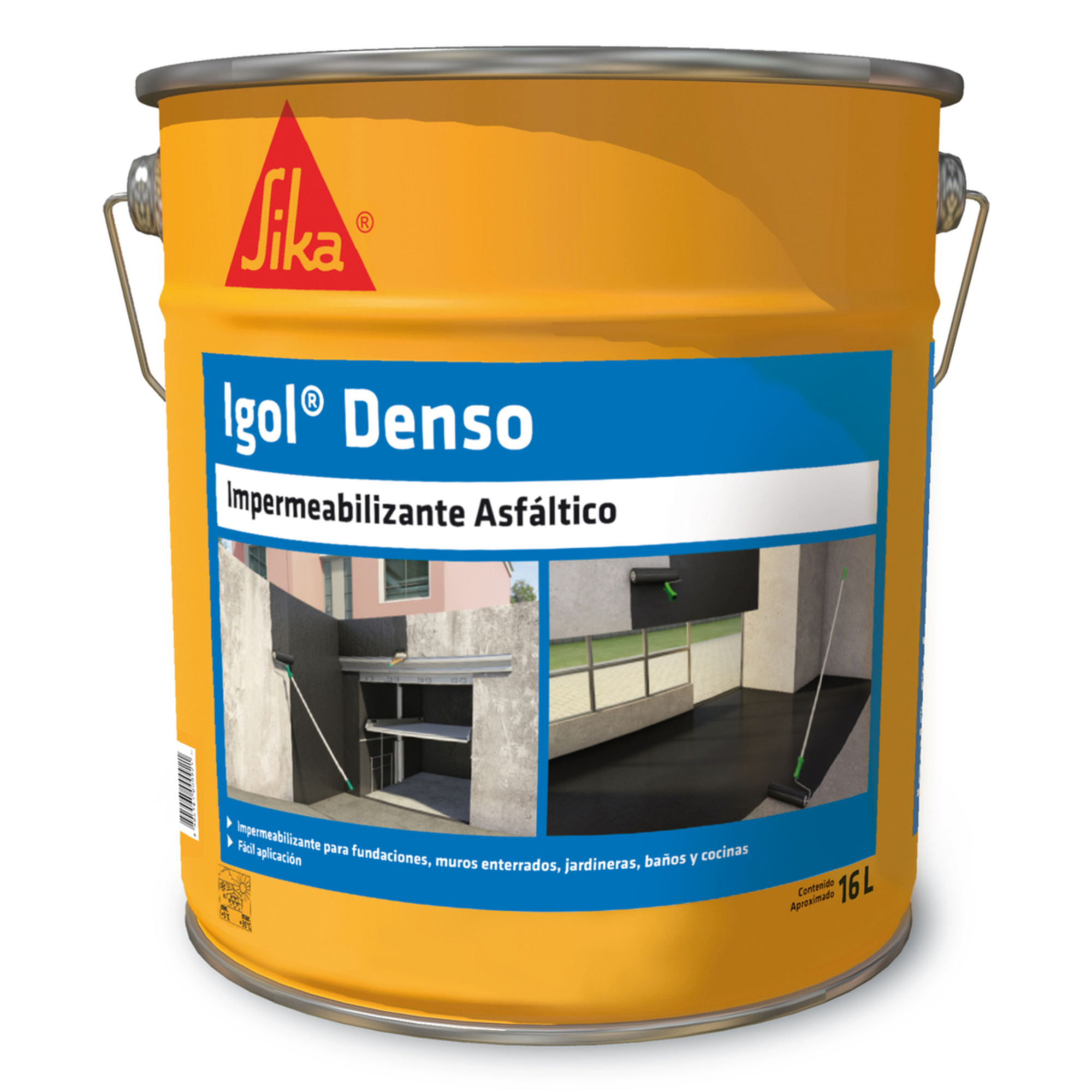 PINTURA IMPERMEABLE IGOL DENSO 16 LT MTS